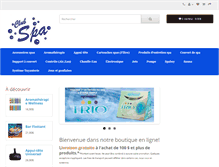 Tablet Screenshot of boutique.clubspas.com